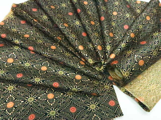 【中古】リサイクル着物 小紋 昭和レトロ 着尺 反物 12m 未使用品 正絹 着物 美品 r7w10-1816[リサイクル着物 着付け教室 お茶 カジュアル 初詣 袴 お出掛け 街着 観劇 普段着 お食事会 通販 アイディーネット] IDnet