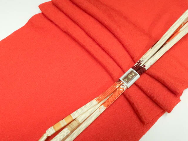 最大88%OFF【中古】和装小物 帯締め帯揚げセット 角組 ちりめん 美品 帯締 帯揚 25w10-12889【リサイクル】 IDnet