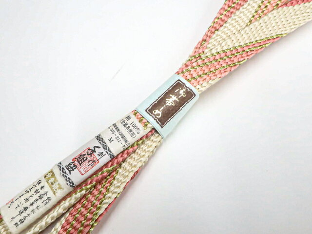 【中古】和装小物 帯締め 平組 手組 金糸 三分金糸 未使用品 美品 帯締 r7w10-1837【リサイクル】 IDnet