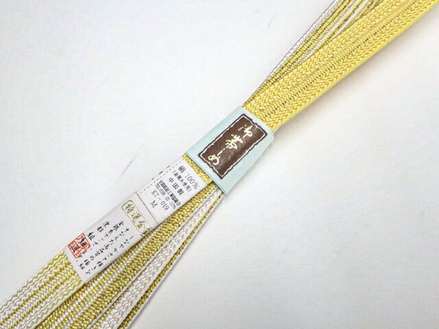 【中古】和装小物 帯締め 平組 特選金糸 未使用品 美品 帯締 r7w10-1864【リサイクル】 IDnet
