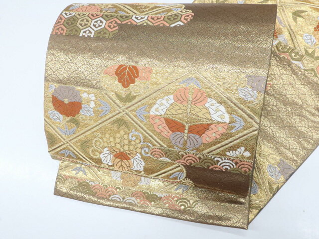 【中古】袋帯 六通柄 鳳凰 正絹 25b10-1942【フォーマル リサイクル帯 入学式 卒業式 結婚式 母 七五三 お宮参り パーティー】 IDnet
