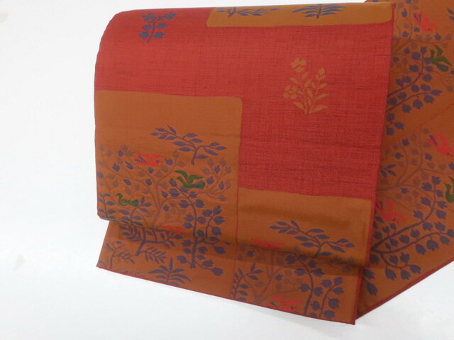 樂天商城 - 【中古】袋帯 六通柄 鳥 正絹 美品 25b10-1961【フォーマル リサイクル帯 入学式 卒業式 結婚式 母 七五三 お宮参り パーティー 通販 アイディーネット きもの】 IDnet