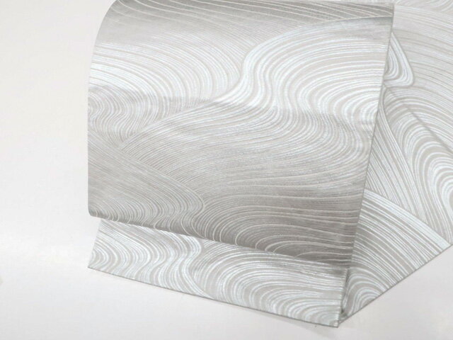 【中古】京袋帯 六通柄 流水 銀糸 正絹 25b10-1965【フォーマル リサイクル帯 入学式 卒業式 結婚式 母 七五三 お宮参り パーティー】 IDnet