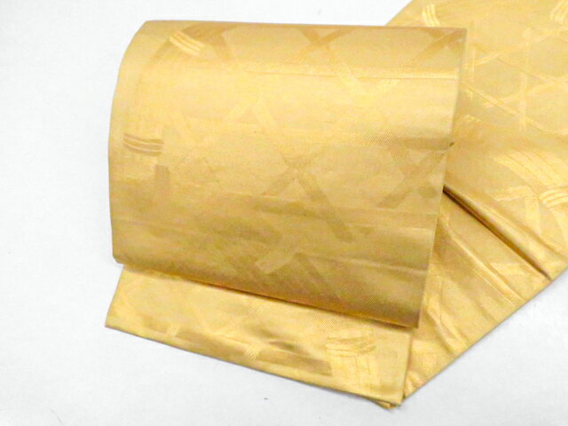 【中古】袋帯 六通 籠目 正絹 25b11-2188【リサイクル】 IDnet