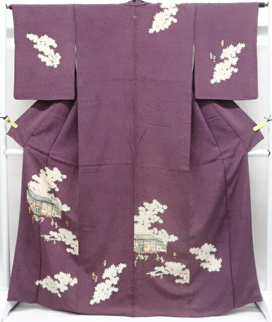 樂天商城 - 【中古】リサイクル着物 付下げ 縫紋 正絹 着物 身丈約167cm 裄丈64.5cm 25z11-6228[リサイクル着物 入学式 卒業式 結婚式 母 七五三 お宮参り パーティー 通販 アイディーネット きもの]IDnet