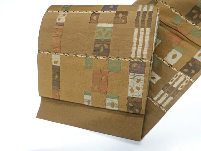 【中古】九寸名古屋帯 六通 正絹 25b11-2214【リサイクル】 IDnet