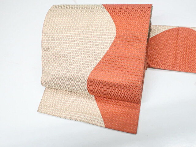 【中古】八寸名古屋帯 全通 正絹 美品 25b11-2219【リサイクル】 IDnet