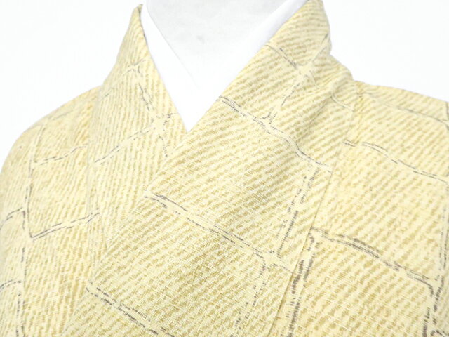 Full-Length Under-Kimono - 【中古】リサイクル着物 小紋 石畳 着物 正絹 身丈約156cm 裄丈約66cm 25z12-6540[リサイクル着物 着付け教室 お茶 カジュアル 初詣 袴 お出掛け 街着 観劇 普段着 お食事会 通販 アイディーネット きもの] IDnet