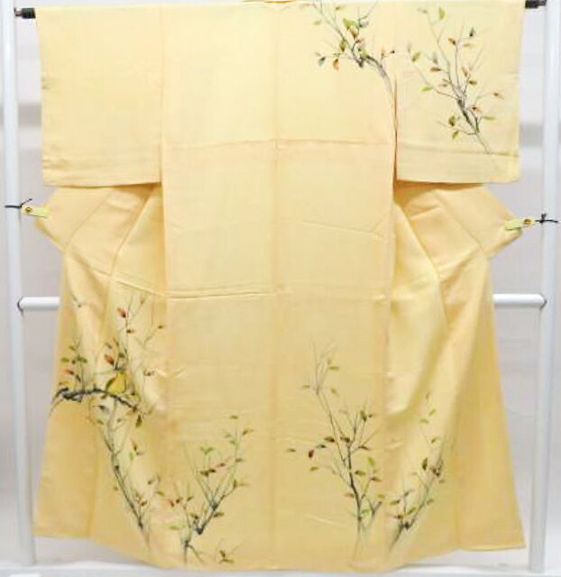 最大88%OFF【中古】リサイクル着物 付下げ 枝葉模様 正絹 着物 身丈約153.5cm 裄丈約62cm 26z01-8【リサイクル】 IDnet