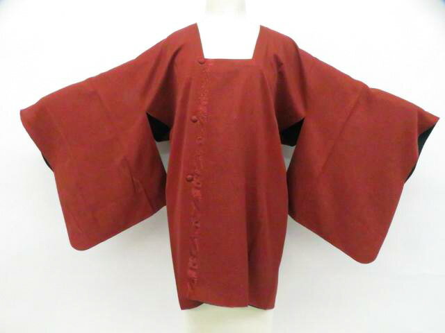 【中古】リサイクル着物 道行コート リバーシブル 正絹 着物 身丈約81cm 裄丈約63.5cm 26z01-32【リサイクル】 IDnet