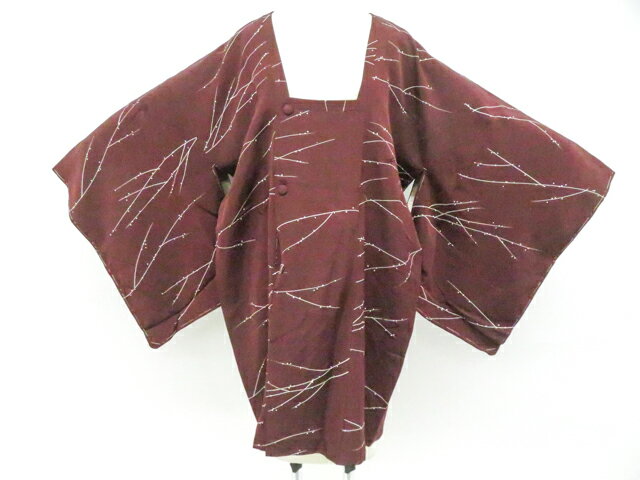 Coat - 【中古】リサイクル着物 雨コート 正絹 着物 身丈約88.5cm 裄丈67cm 26z01-70【リサイクル】 IDnet
