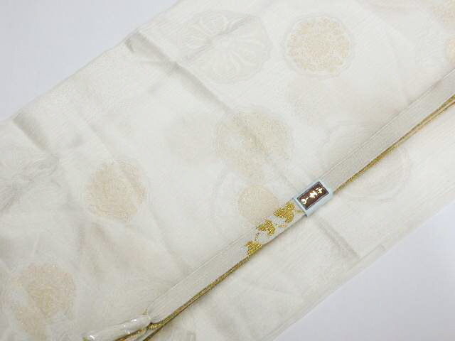 樂天商城 - 【中古】和装小物 帯締め 帯揚げ セット 礼装用 縫い取り 高麗組 金糸 帯締 帯揚 26w01-192【リサイクル】 IDnet