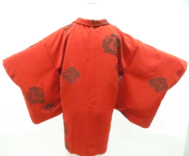 樂天商城 - 最大85%OFF【中古】リサイクル着物 羽織 花 しつけ付 羽織紐付 正絹 着物 身丈約81cm 裄丈64cm 26z01-166【リサイクル】 IDnet