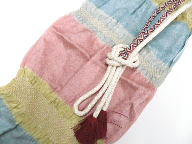 【中古】和装小物 帯締め帯揚げセット 丸組 撚房 絞り 帯締 帯揚 26w01-792【リサイクル】 IDnet