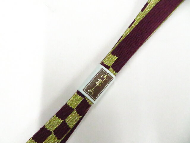 樂天商城 - 【中古】和装小物 帯締め 帯締 高麗組 金糸 美品 26w01-804【リサイクル】 IDnet