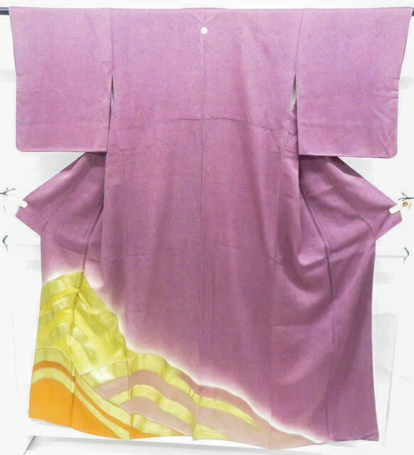 樂天商城 - 【中古】リサイクル着物 付下げ 一つ紋 金彩 正絹 着物 身丈約155cm 裄丈63cm 26z02-599【リサイクル】 IDnet