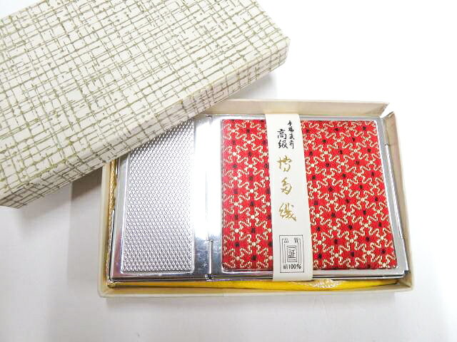 樂天商城 - 【中古】和装小物 和雑貨 本場筑前博多織 鏡 箱付 26w02-1409【リサイクル】 IDnet