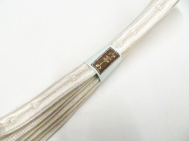 アイディーネットの【中古】和装小物 帯締め 礼装用 平組 末広付 美品 26w02-1574【リサイクル】 IDnet｜アングル2