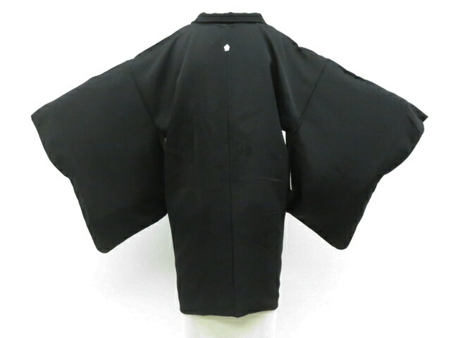 Rakuten - 最大88%OFF【中古】リサイクル着物 黒羽織 一つ紋 羽織紐付 正絹 着物 美品 26z02-664【リサイクル】 IDnet