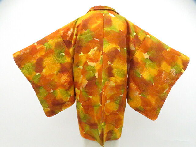 Haori - 【中古】リサイクル着物 羽織 花 しつけ付 羽織紐別売 正絹 着物 美品 身丈約79cm 裄丈約62cm 26z02-680【リサイクル】 IDnet