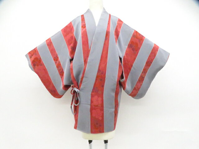 Coat - 【中古】リサイクル着物 道中着 花 正絹 着物 身丈約88cm 裄丈約66cm 26z02-696【リサイクル】 IDnet