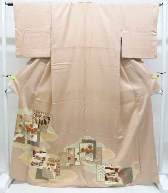 色留袖 着物 中古 正絹 袷 紋付 五つ紋 作家物 落款 風景 梅 松 灰桜色 多色 身丈159cm 裄66cm M きもの北條 A1291-5 着物 中古 リサイクル 帯の きもの北條 - L｜Yahoo!ショッピング