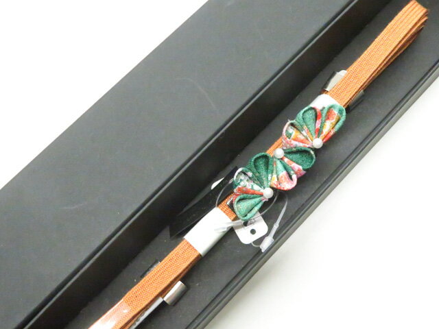 樂天商城 - 【中古】和装小物 未使用 帯締め 三分紐 帯留めセット つまみ細工 箱付 美品 r8w02-40【リサイクル】 IDnet