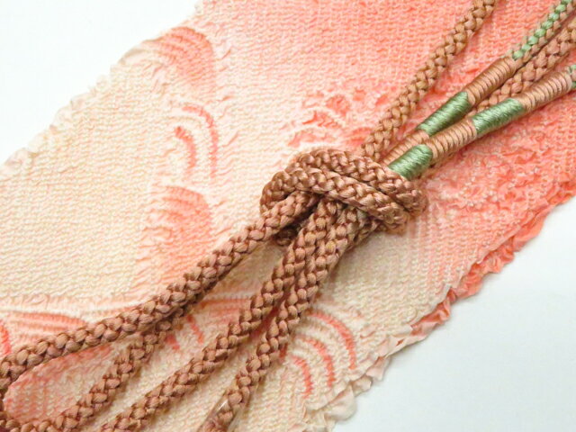 最大70%OFF【中古】和装小物 帯締め 帯揚げ セット 中抜き絞り 丸組 美品 帯締 帯揚 26w03-2692【リサイクル】 IDnet