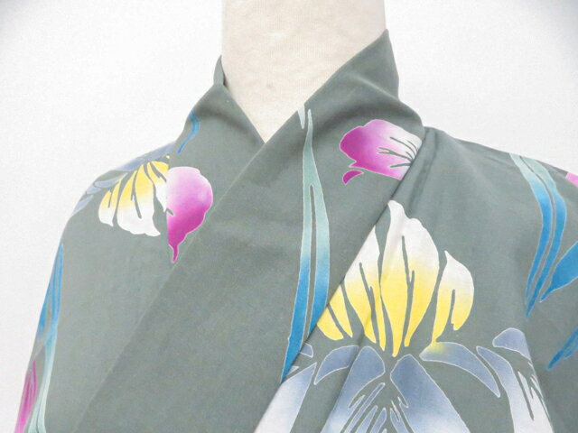 Summer Wear - 【中古】リサイクル着物 浴衣 昭和レトロ 着物 身丈約168.5cm 裄丈67cm 26z03-1096【リサイクル】 IDnet