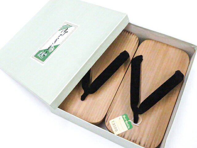【中古】和装小物 男物 下駄 箱入り 美品 約24cm 26w03-2989【リサイクル】 IDne
