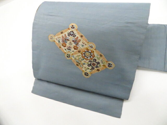 Nagoya Sash - 【中古】九寸名古屋帯 太鼓柄 26b03-281【リサイクル】 IDnet