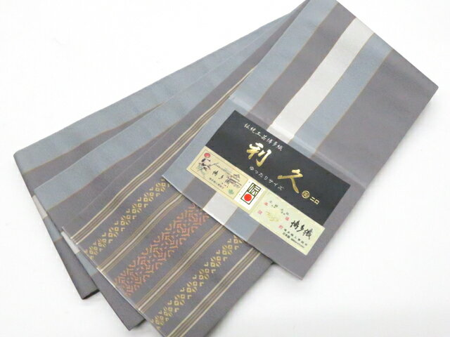 Half-Width Cloth - 最大88%OFF【中古】半幅帯 小袋帯 本場筑前博多織 未仕立て 正絹 未使用品 美品 r8w03-143【リサイクル】 IDnet