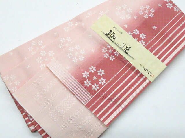 Half-Width Cloth - 【中古】半幅帯 小袋帯 本場筑前博多織 未仕立て 未使用品 美品 正絹 r8w03-153【リサイクル】 IDnet