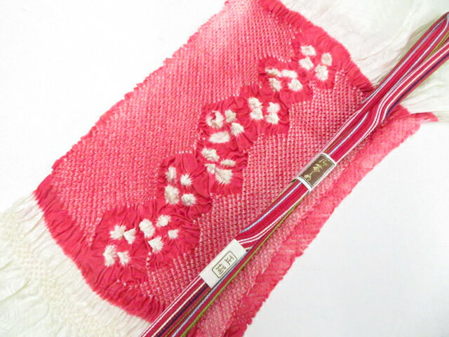 樂天商城 - 【中古】和装小物 帯揚げ帯締めセット 帯揚 帯締 中抜き絞り 平組 美品 26w03-3984【リサイクル】 IDnet