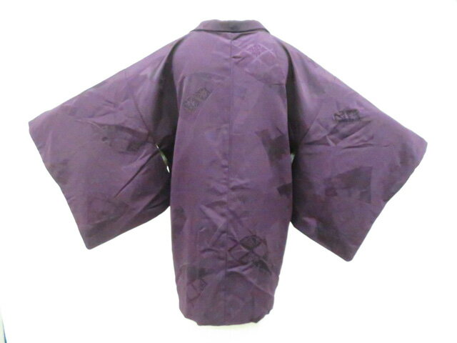 Haori - 【中古】リサイクル着物 羽織 地紋入 羽織紐別売 正絹 着物 身丈約77.0cm 裄丈約65.5cm 26z03-1619【リサイクル】 IDnet