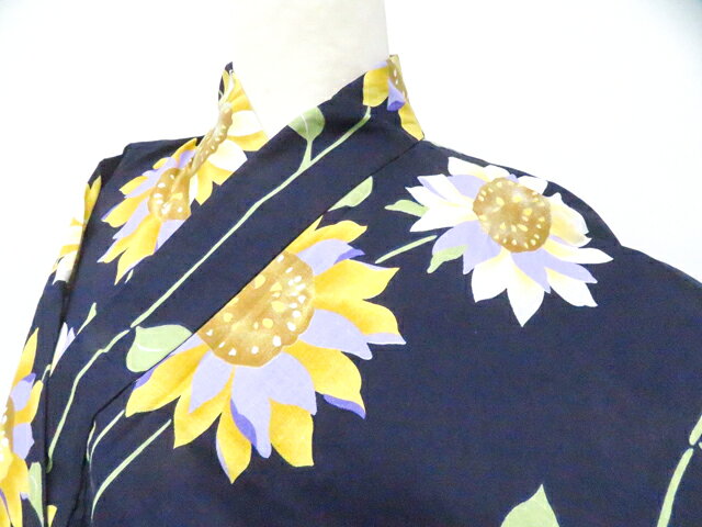 Summer Wear - 最大88%OFF【中古】リサイクル着物 浴衣 ひまわり 着物 身丈約164.0cm 裄丈約64.0cm 26z04-1676【リサイクル】 IDnet