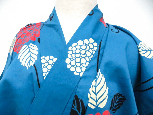 Rakuten - 最大88%OFF【中古】リサイクル着物 浴衣 未使用 紫陽花 着物 身丈約165.5cm 裄丈約66.5cm 26z04-1741【リサイクル】 IDnet