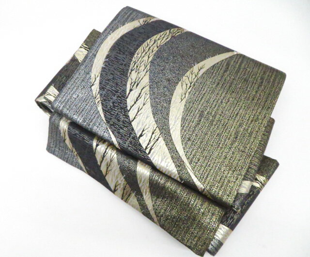 【中古】袋帯 ワンタッチ帯 作り帯 金銀糸 帯枕 メッシュ帯板付き 金糸 箱入 美品 r8b04-68【リサイクル】 IDnet