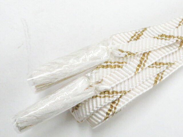 【中古】和装小物 帯締め 礼装用 平組 金糸 美品 帯締 26w04-4605【リサイクル】 I...