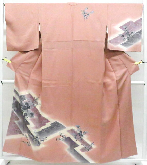 樂天商城 - 最大85%OFF【中古】リサイクル着物 付下げ 花 着物 正絹 身丈約157.5cm 裄丈約66.0cm 26z04-1858【リサイクル】 IDnet