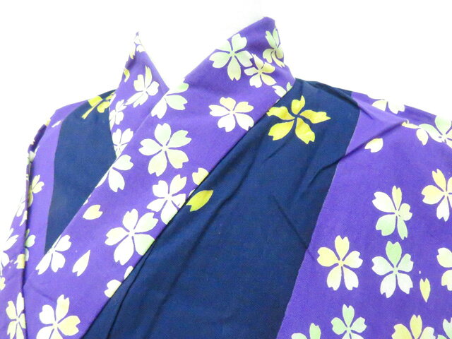 Summer Wear - 【中古】リサイクル着物 浴衣 桜 着物 美品 身丈約168.0cm 裄丈約67.0cm 26z04-1874【リサイクル】 IDnet