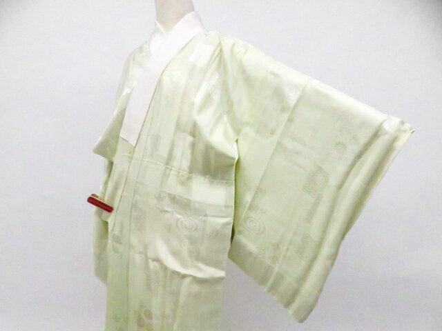 樂天商城 - 【中古】長襦袢 地紋入り袷仕立 着物 正絹 身丈約123.0cm 裄丈約64.0cm 26z04-1774【リサイクル】 IDnet