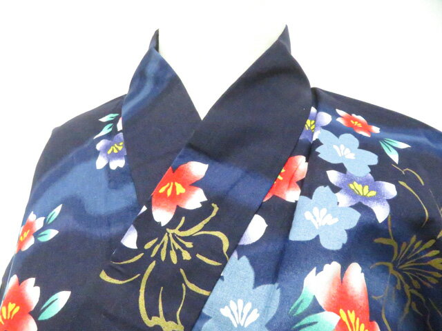 Summer Wear - 最大88%OFF【中古】リサイクル着物 浴衣 花 未使用品 着物 美品 身丈約164.0cm 裄丈約66.0cm 26z04-1920【リサイクル】 IDnet