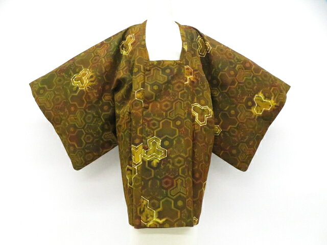 Coat - 【中古】リサイクル着物 道行コート 正絹 着物 美品 身丈約84.5cm 裄丈約64.5cm 26z04-1996【リサイクル】 IDnet