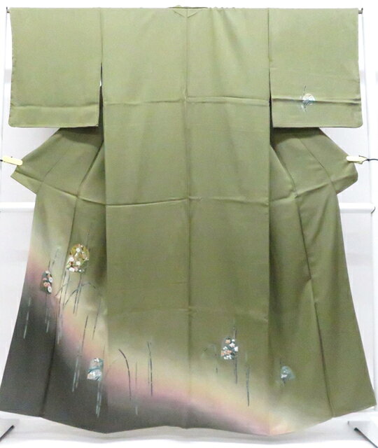 樂天商城 - 【中古】リサイクル着物 付下げ 暈し 花 正絹 着物 身丈約159.0cm 裄丈約67.0cm 26z04-1998【リサイクル】 IDnet