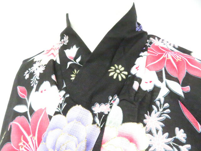 Summer Wear - 最大88%OFF【中古】リサイクル着物 浴衣 未使用品 ラメ 花 着物 美品 身丈約156.0cm 裄丈約63.5cm 26z04-2139【リサイクル】 IDnet