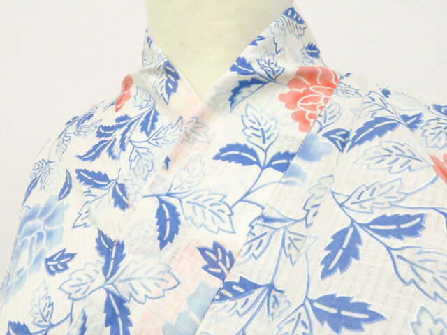 Summer Wear - 【中古】リサイクル着物 浴衣 未使用品 花 着物 美品 身丈約168.0cm 裄丈約66.5cm 26z04-2143【リサイクル】 IDnet