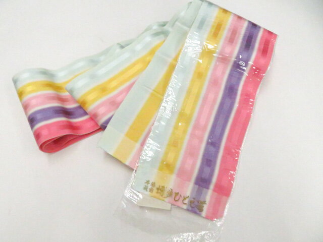 Half-Width Cloth - 【中古】四寸帯 未使用 本場筑前博多織 単衣帯 未仕立て 26w04-5518【リサイクル】 IDnet