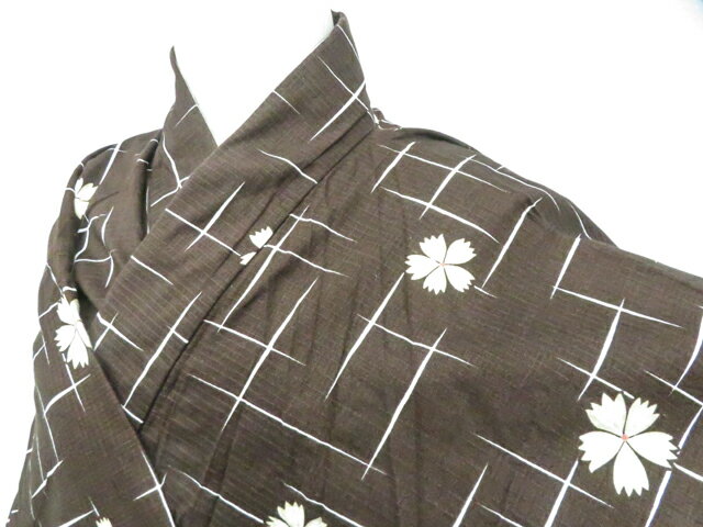 Rakuten - 最大88%OFF【中古】リサイクル着物 浴衣 綿紅梅 桜 着物 身丈約159cm 裄丈約68.5cm 26z04-2235【リサイクル】 IDnet