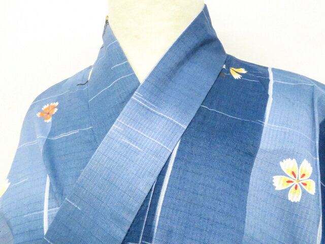 Summer Wear - 最大88%OFF【中古】リサイクル着物 浴衣 花 着物 身丈約159cm 裄丈約64cm 26z04-2280【リサイクル】 IDnet